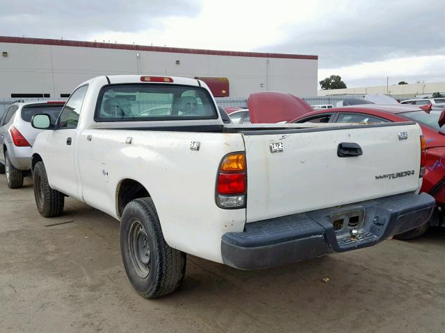 5TBJN32163S343208 - 2003 TOYOTA TUNDRA WHITE photo 3