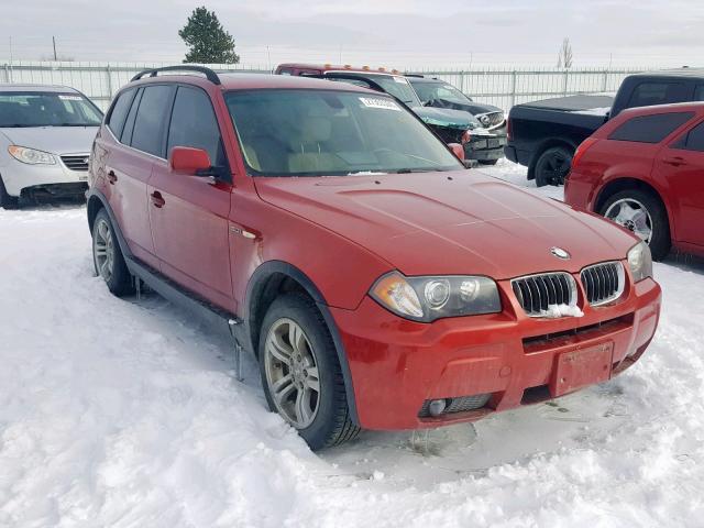 WBXPA934X6WG89765 - 2006 BMW X3 3.0I RED photo 1