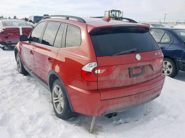 WBXPA934X6WG89765 - 2006 BMW X3 3.0I RED photo 3