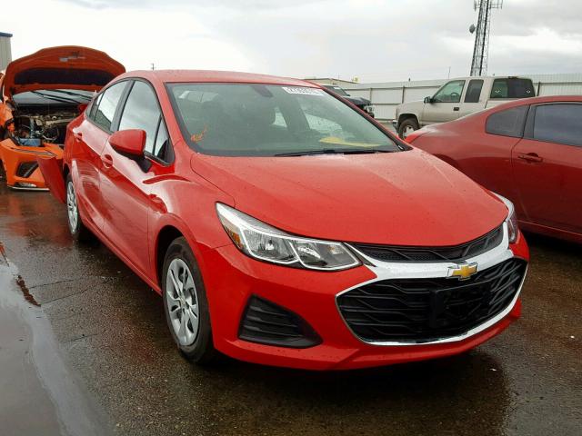 1G1BJ5SM9K7102838 - 2019 CHEVROLET CRUZE RED photo 1