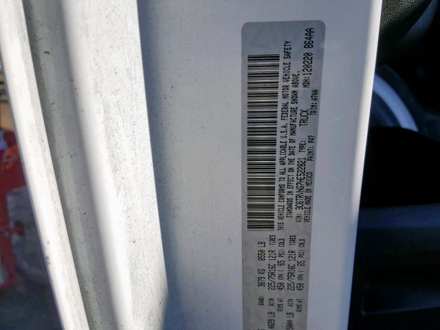 3C6TRVNG7HE522821 - 2017 RAM PROMASTER 白色 照片 10