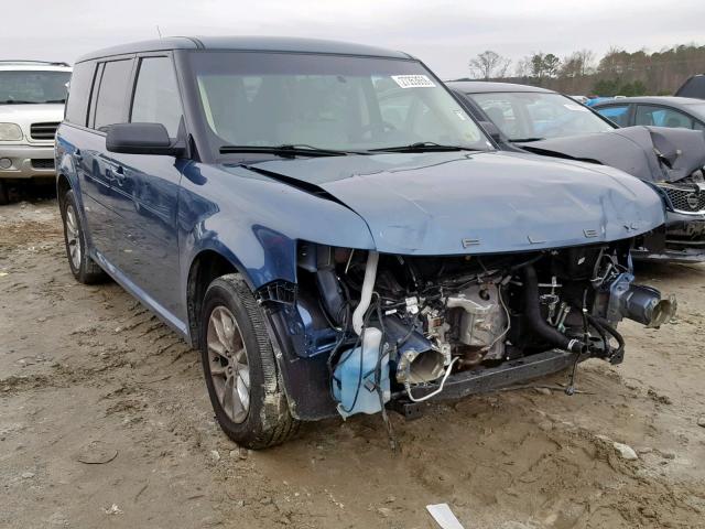 2FMGK5B81JBA09536 - 2018 FORD FLEX SE BLUE photo 1