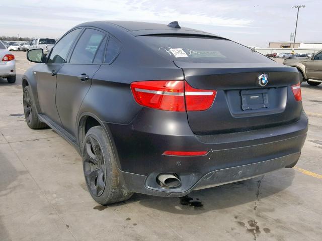 5UXFG43559L224184 - 2009 BMW X6 XDRIVE3 BLACK photo 3