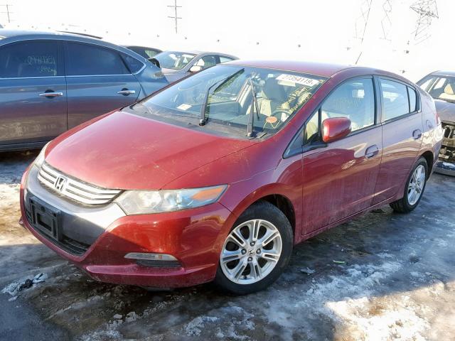 JHMZE2H73AS026389 - 2010 HONDA INSIGHT EX RED photo 2