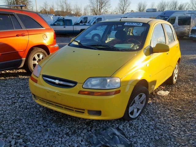KL1TD66637B748375 - 2007 CHEVROLET AVEO BASE Сары фото 2