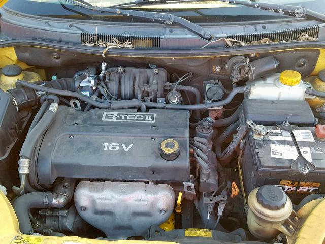 KL1TD66637B748375 - 2007 CHEVROLET AVEO BASE Сары фото 7