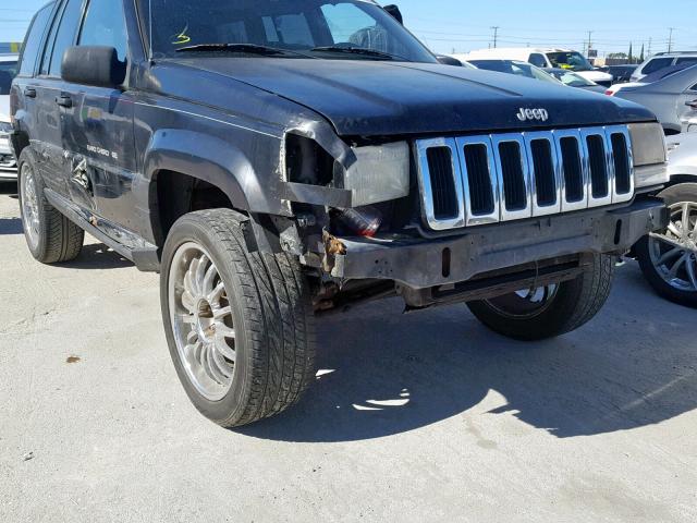 1J4FX58S7WC360067 - 1998 JEEP GRAND CHER BLACK photo 9