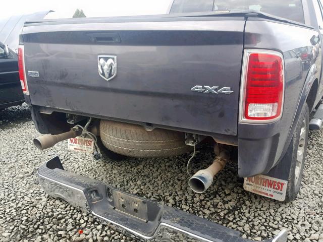 1C6RR7VM9ES434356 - 2014 RAM 1500 LARAM GRAY photo 9