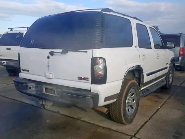 1GKEK13Z63R285307 - 2003 GMC YUKON WHITE photo 4