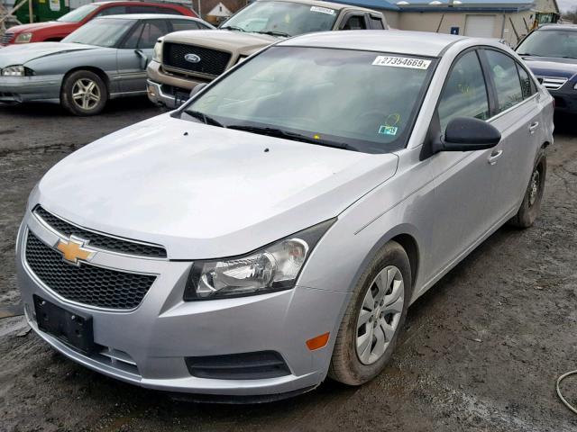 1G1PC5SH8C7385365 - 2012 CHEVROLET CRUZE LS SILVER photo 2