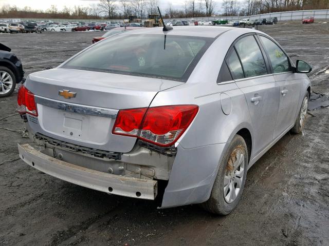 1G1PC5SH8C7385365 - 2012 CHEVROLET CRUZE LS SILVER photo 4