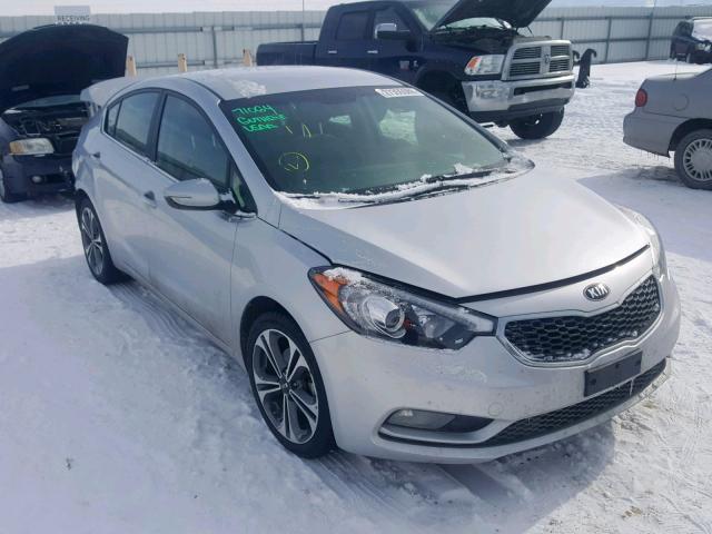 KNAFX4A88G5556889 - 2016 KIA FORTE EX SILVER photo 1