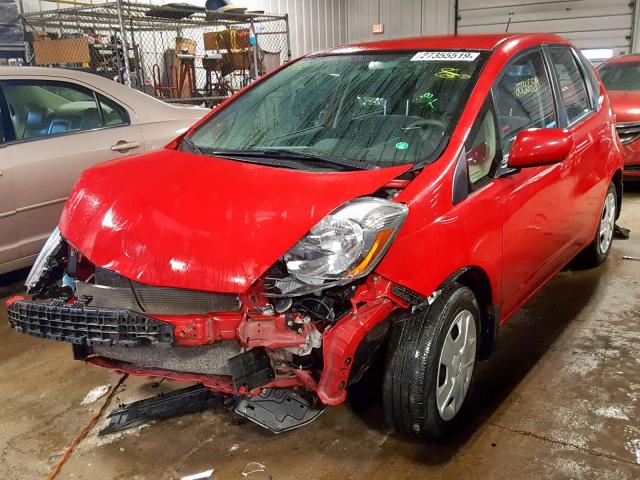 JHMGE8H33CS008520 - 2012 HONDA FIT RED photo 2