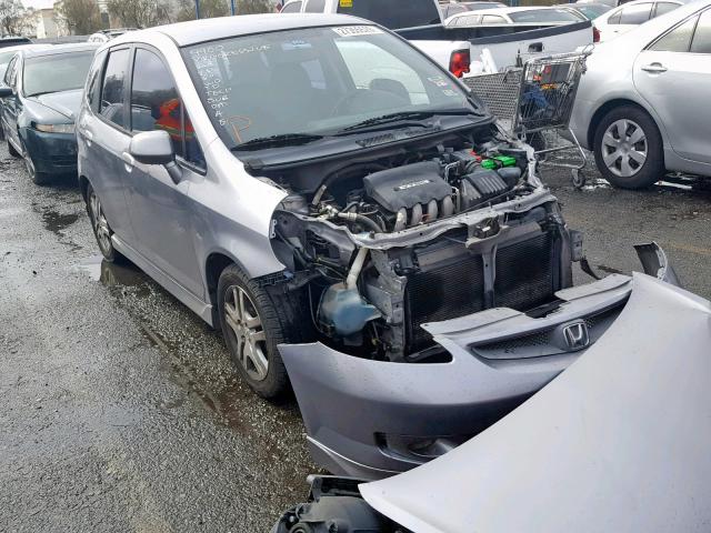 JHMGD37668S047515 - 2008 HONDA FIT SPORT SILVER photo 1