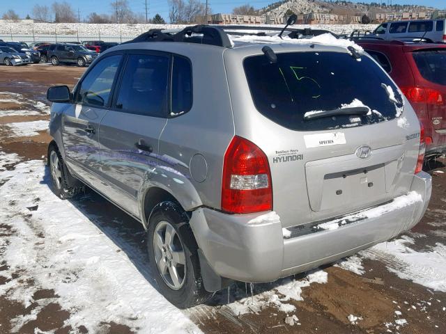 KM8JM12B86U466740 - 2006 HYUNDAI TUCSON GL SILVER photo 3