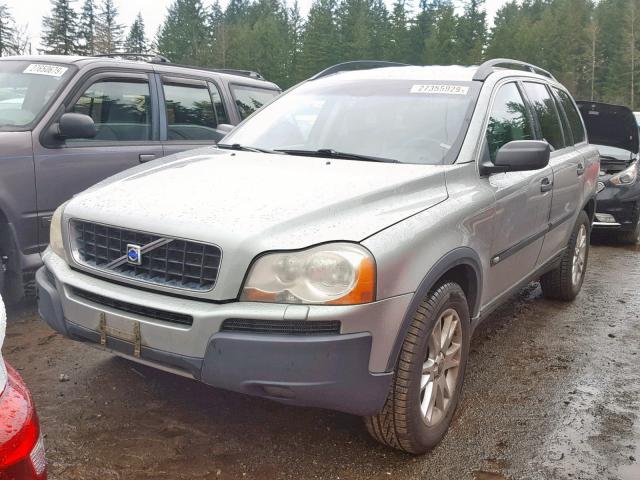 YV1CZ91H241097563 - 2004 VOLVO XC90 T6 SILVER photo 2