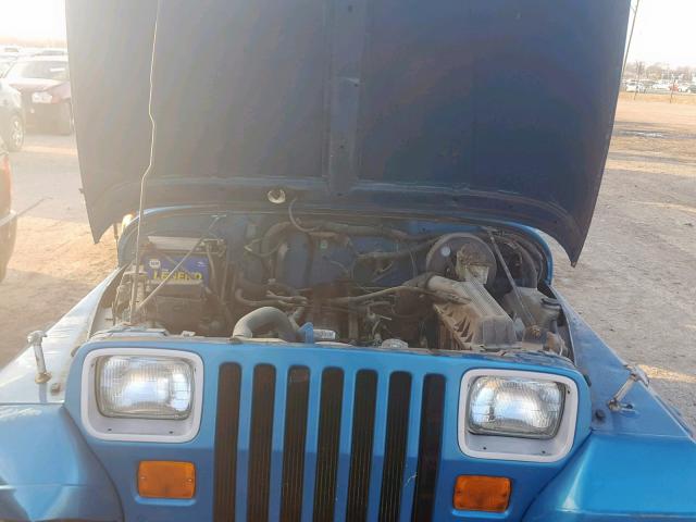 1J4FY29S9RP412001 - 1994 JEEP WRANGLER / BLUE photo 7