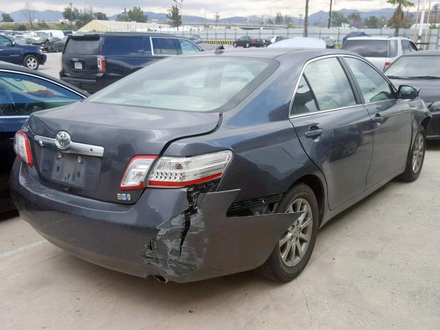 4T1BB3EK9BU136102 - 2011 TOYOTA CAMRY HYBR CHARCOAL photo 4