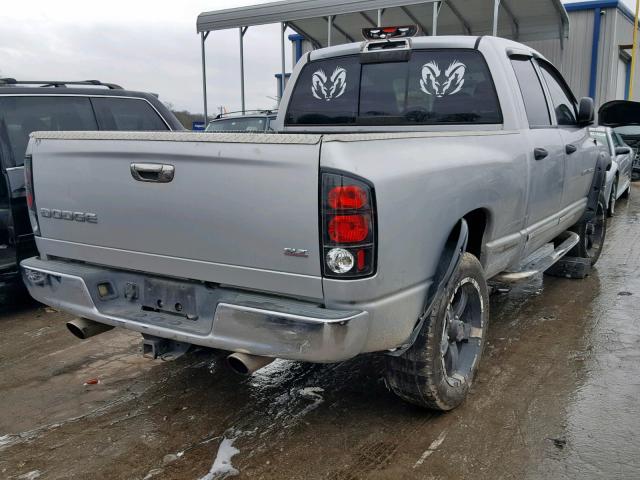 1D7HA18N94J100836 - 2004 DODGE RAM 1500 S SILVER photo 4