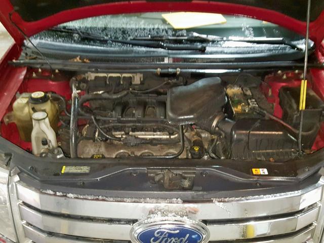 2FMDK36C78BA75878 - 2008 FORD EDGE SE BURGUNDY photo 7