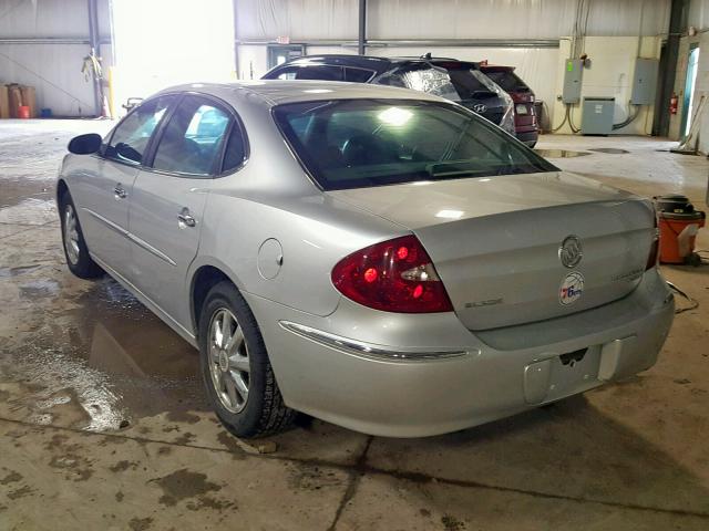 2G4WD532151326907 - 2005 BUICK LACROSSE C SILVER photo 3