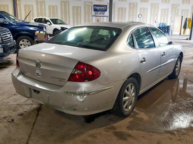 2G4WD532151326907 - 2005 BUICK LACROSSE C SILVER photo 4