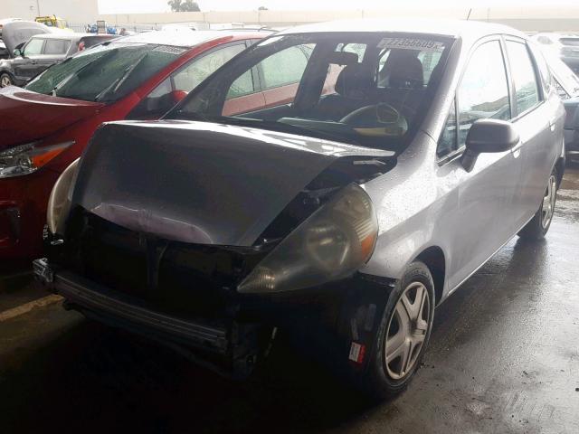 JHMGD38488S026288 - 2008 HONDA FIT GRAY photo 2