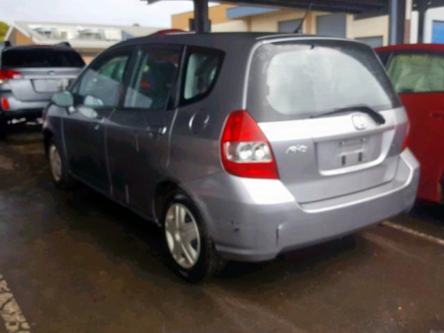 JHMGD38488S026288 - 2008 HONDA FIT GRAY photo 3