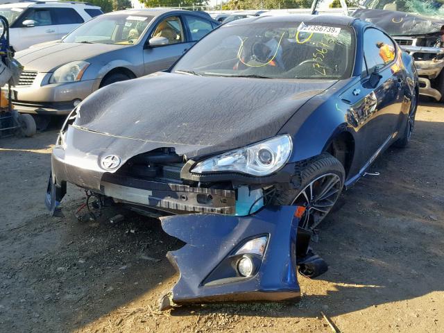 JF1ZNAA16F8708498 - 2015 TOYOTA SCION FR-S GRAY photo 2