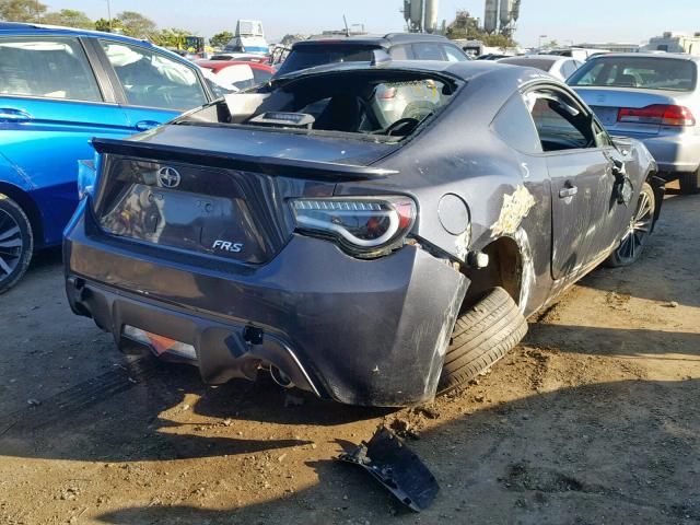JF1ZNAA16F8708498 - 2015 TOYOTA SCION FR-S GRAY photo 4