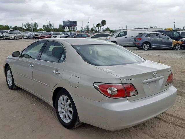 JTHBF30G236016738 - 2003 LEXUS ES 300 BEIGE photo 3