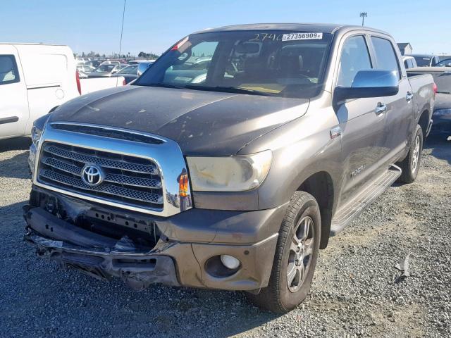 5TBDV58157S461093 - 2007 TOYOTA TUNDRA CRE BROWN photo 2