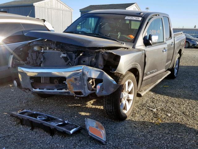 1N6BA07C58N333800 - 2008 NISSAN TITAN XE SILVER photo 2