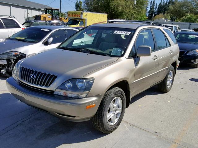 JT6HF10U4Y0099189 - 2000 LEXUS RX 300 BEIGE photo 2