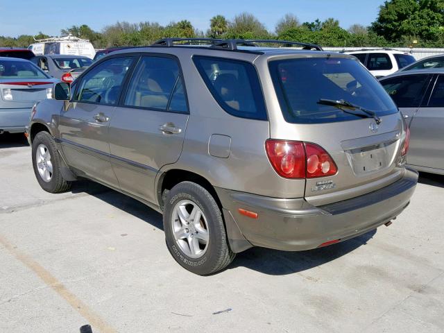 JT6HF10U4Y0099189 - 2000 LEXUS RX 300 BEIGE photo 3