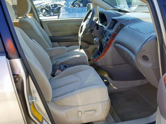 JT6HF10U4Y0099189 - 2000 LEXUS RX 300 BEIGE photo 5