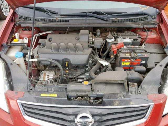 3N1AB6AP3CL773715 - 2012 NISSAN SENTRA 2.0 RED photo 7