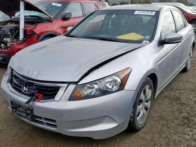 1HGCP26879A130660 - 2009 HONDA ACCORD EXL SILVER photo 2