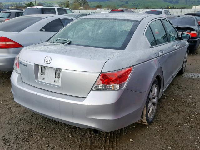 1HGCP26879A130660 - 2009 HONDA ACCORD EXL SILVER photo 4