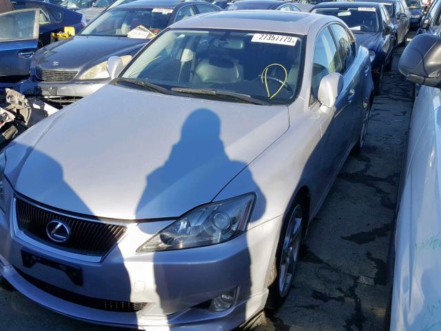 JTHBK262782061948 - 2008 LEXUS IS 250 SILVER photo 2