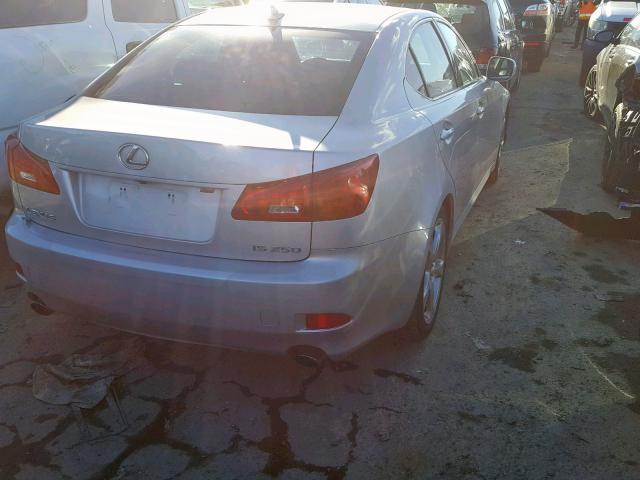 JTHBK262782061948 - 2008 LEXUS IS 250 SILVER photo 4