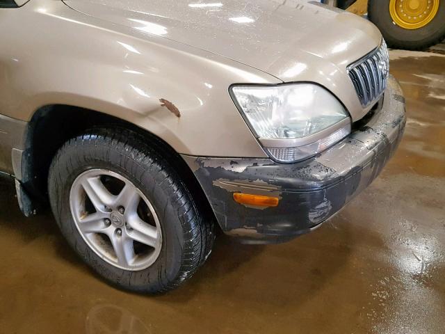 JTJHF10U410167874 - 2001 LEXUS RX 300 CREAM photo 10