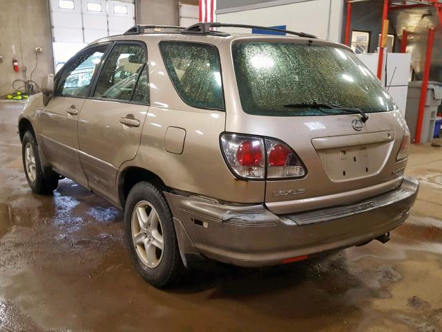 JTJHF10U410167874 - 2001 LEXUS RX 300 CREAM photo 3