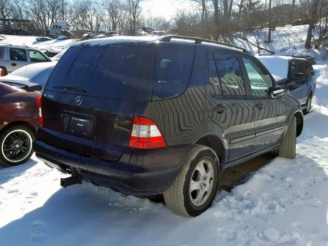 4JGAB57E84A514767 - 2004 MERCEDES-BENZ ML 350 BLACK photo 4