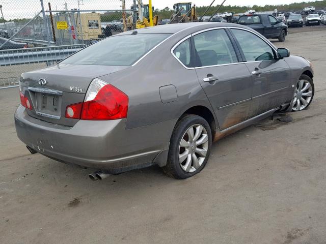 JNKAY01F67M450222 - 2007 INFINITI M35 BASE CHARCOAL photo 4