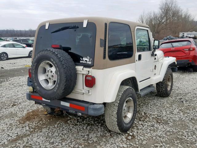 1J4FA59S82P709286 - 2002 JEEP WRANGLER / WHITE photo 4