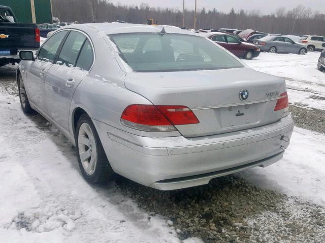 WBAHL83516DT02685 - 2006 BMW 750 I SILVER photo 3