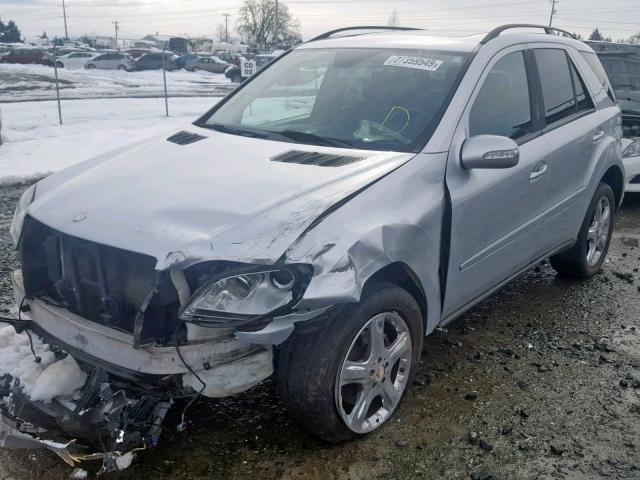 4JGBB86E57A176658 - 2007 MERCEDES-BENZ ML 350 SILVER photo 2