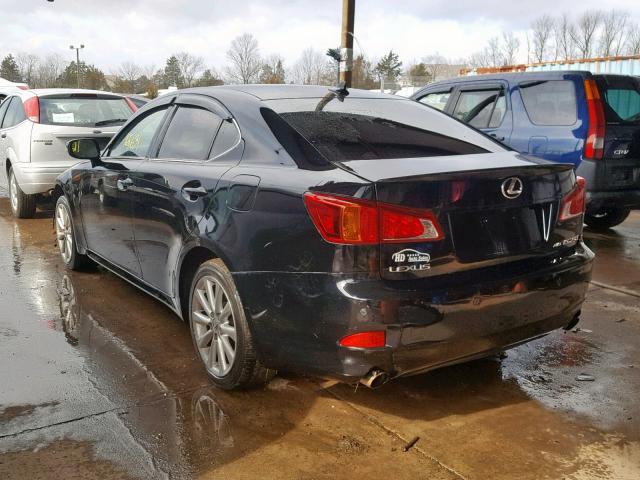 JTHCK262595028449 - 2009 LEXUS IS 250 BLACK photo 3