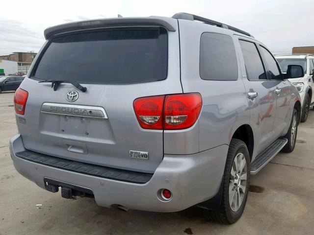 5TDKY5G17ES055062 - 2014 TOYOTA SEQUOIA LI SILVER photo 4